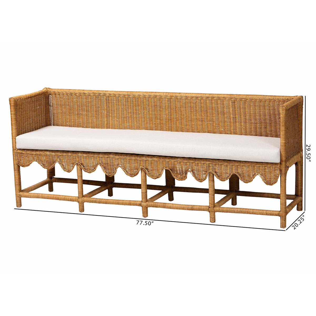 Bali & Pari Serenay Rattan Dining Bench