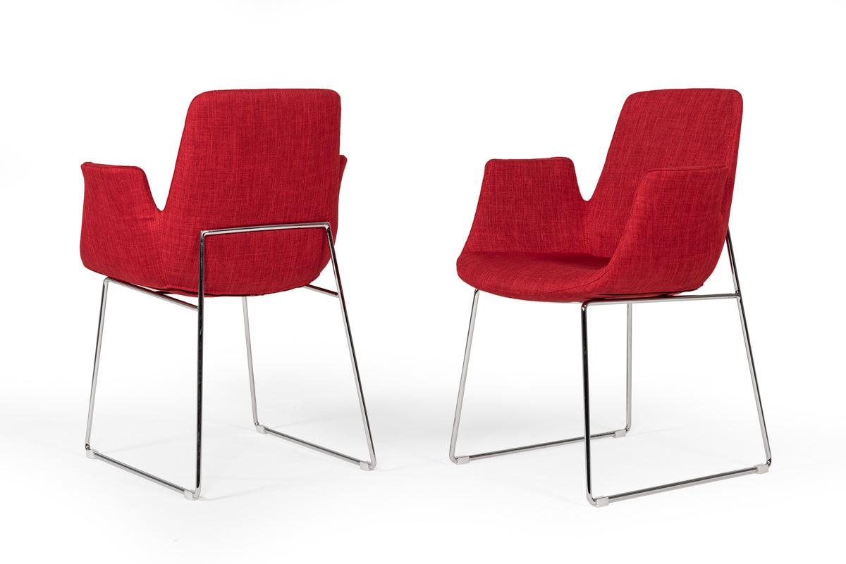 Modrest Altair MidCentury Fabric Dining Chair
