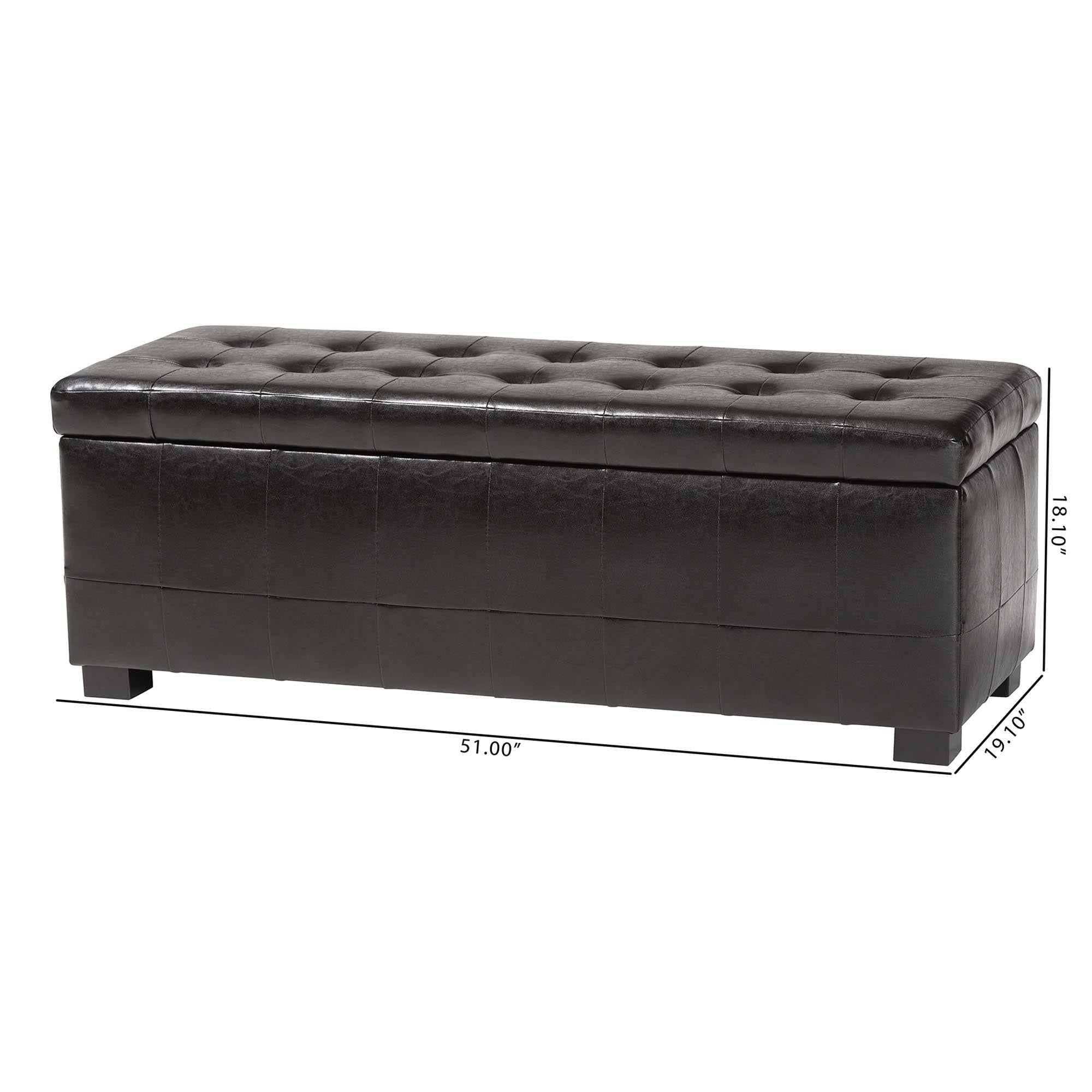 Faux Storage Bench