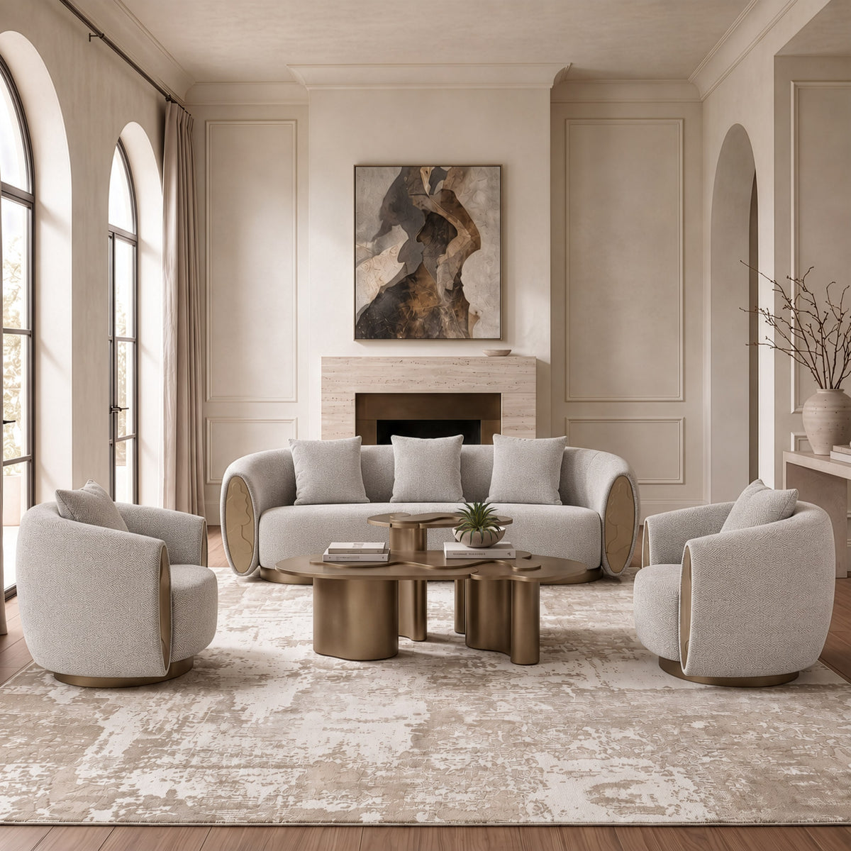 Glimpse - Modern Antique Nesting Coffee Table Set