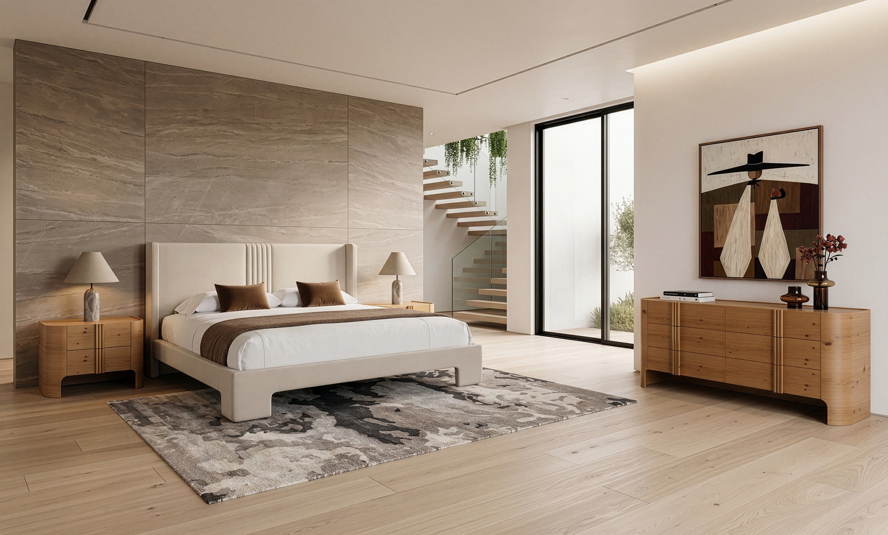 Newhart - Modern Fabric Bed