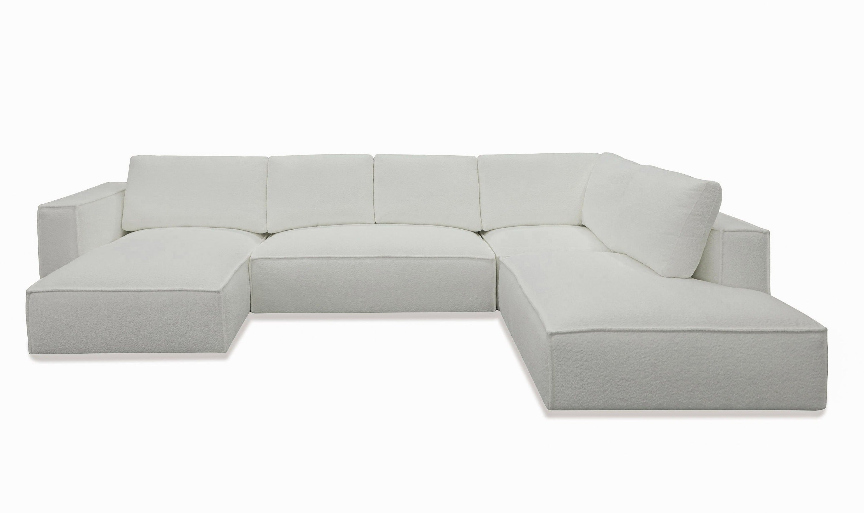 Divani Casa Lulu - Modern Fabric Modular Sectional Sofa w/ Left Facing Chaise-Sectional Sofa-VIG-Wall2Wall Furnishings