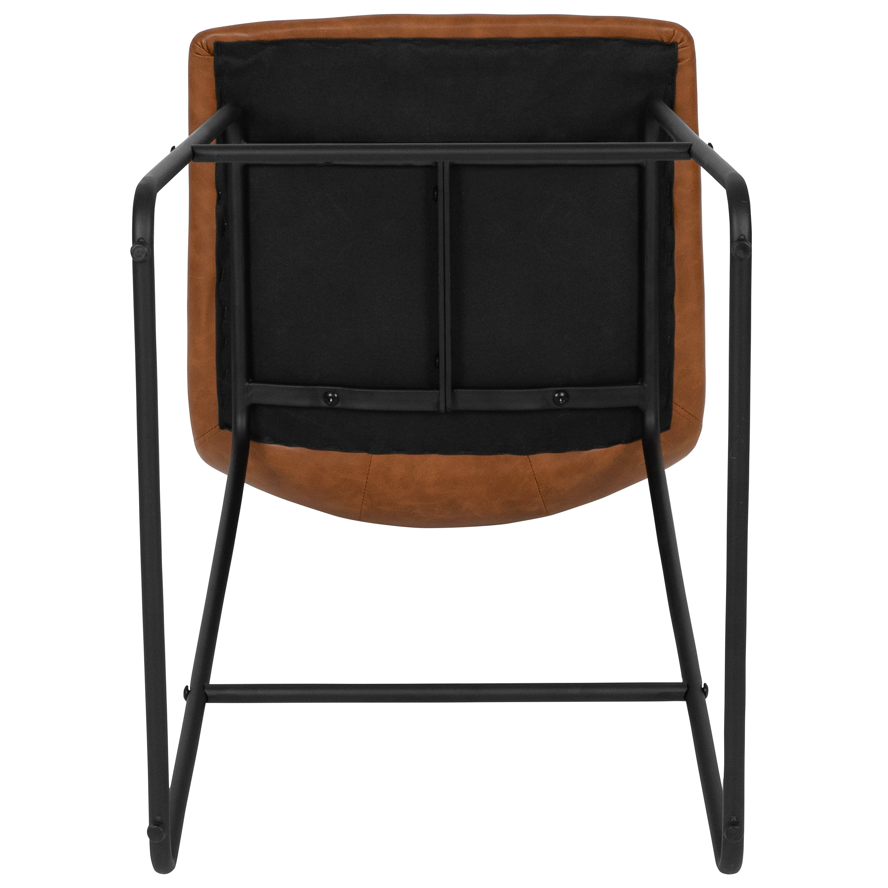 24 Inch LeatherSoft Counter Height Barstools, Set of 2