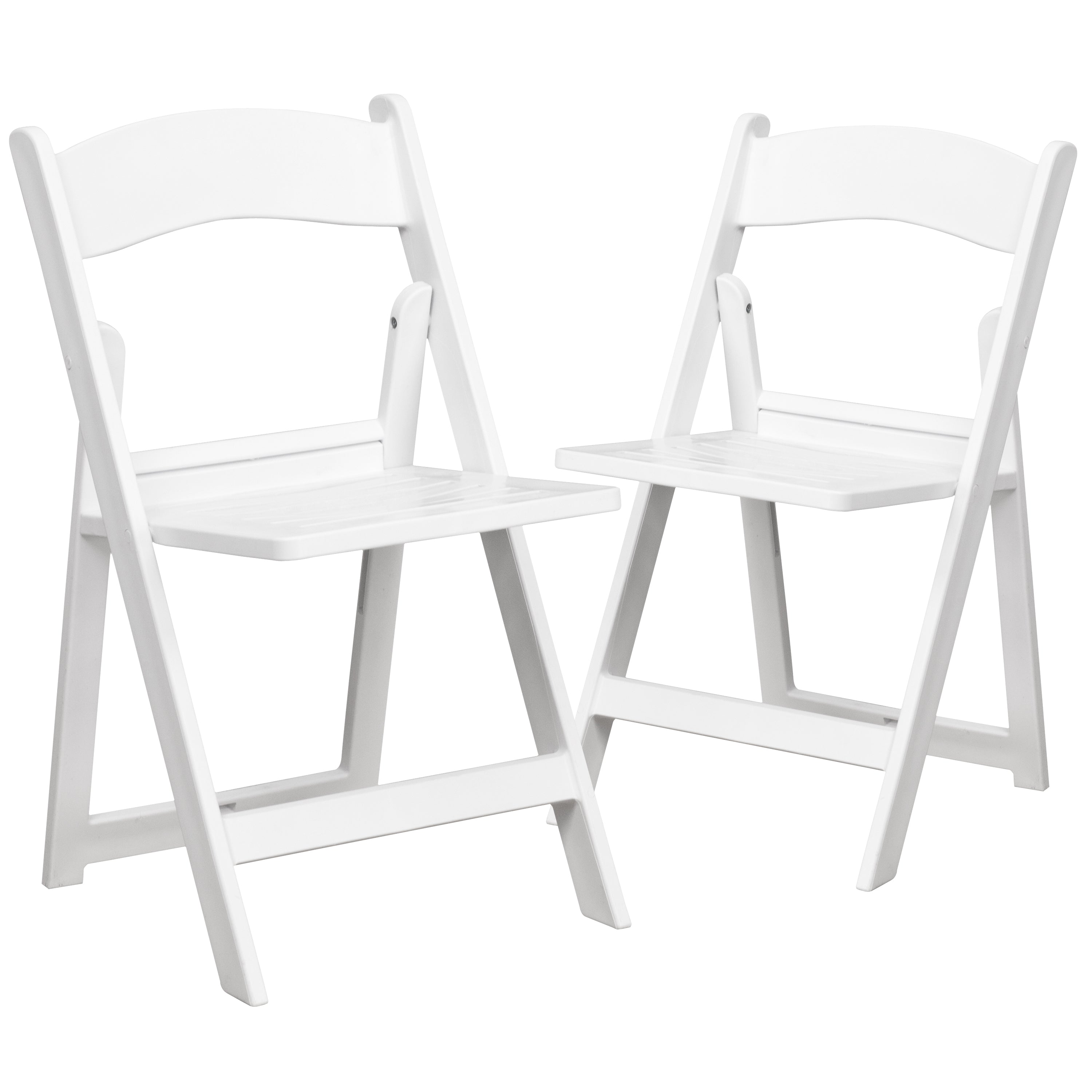 2 Pack HERCULES Series 800 lb. Capacity Resin Folding Chair with Slatted Seat-Resin Folding Chair-Flash Furniture-Wall2Wall Furnishings