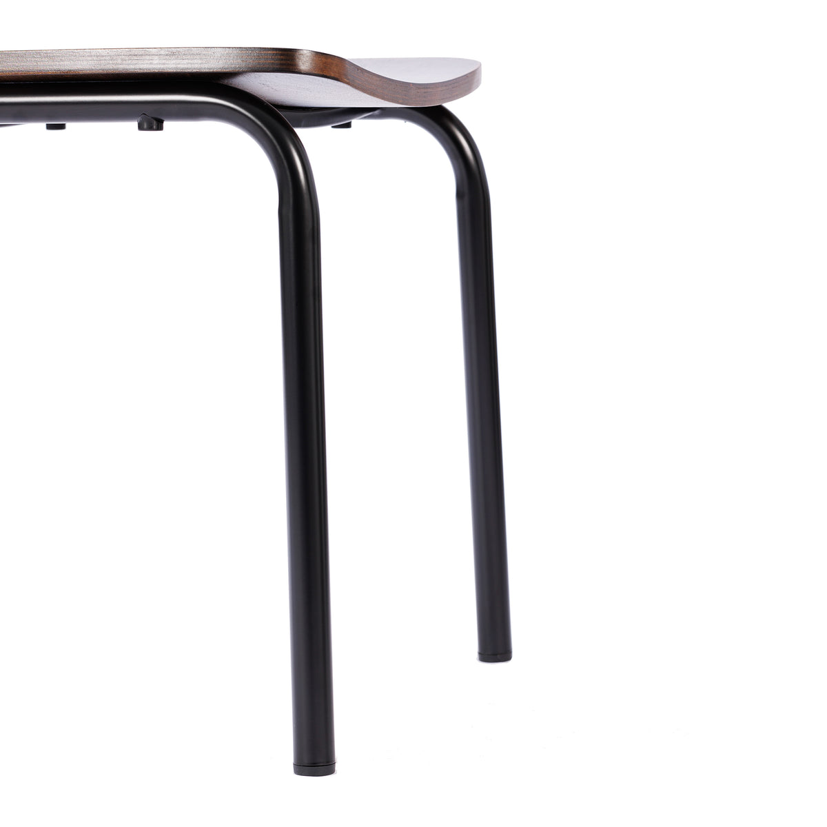 2 Pack Cyprus Commercial Grade Solid Wood Dining Chairs with Metal Frames and Antique Finish