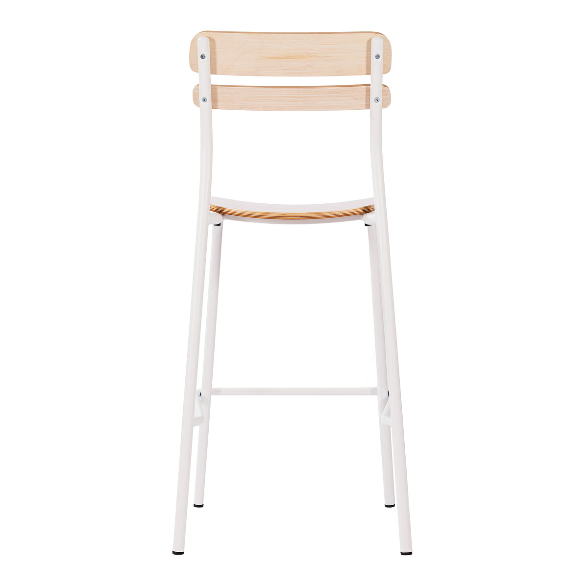 2 Pack Cyprus Commercial Grade Solid Wood Bar Stools with Metal Frames and Antique Finish