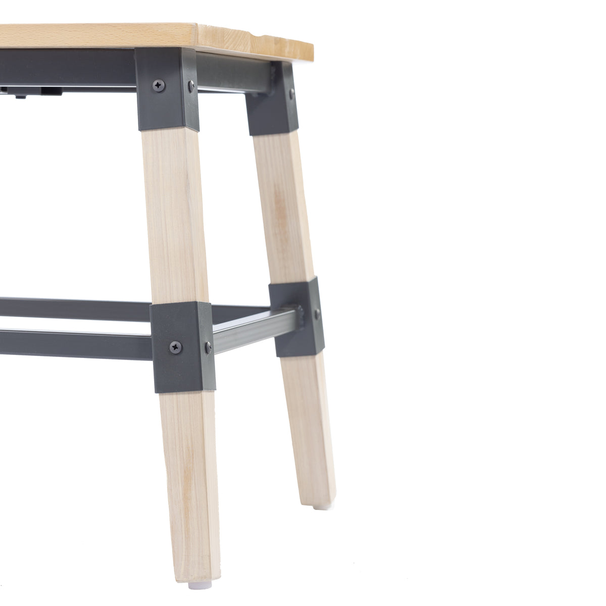 2 Pack Rustic Antique Industrial Wood Dining Chair