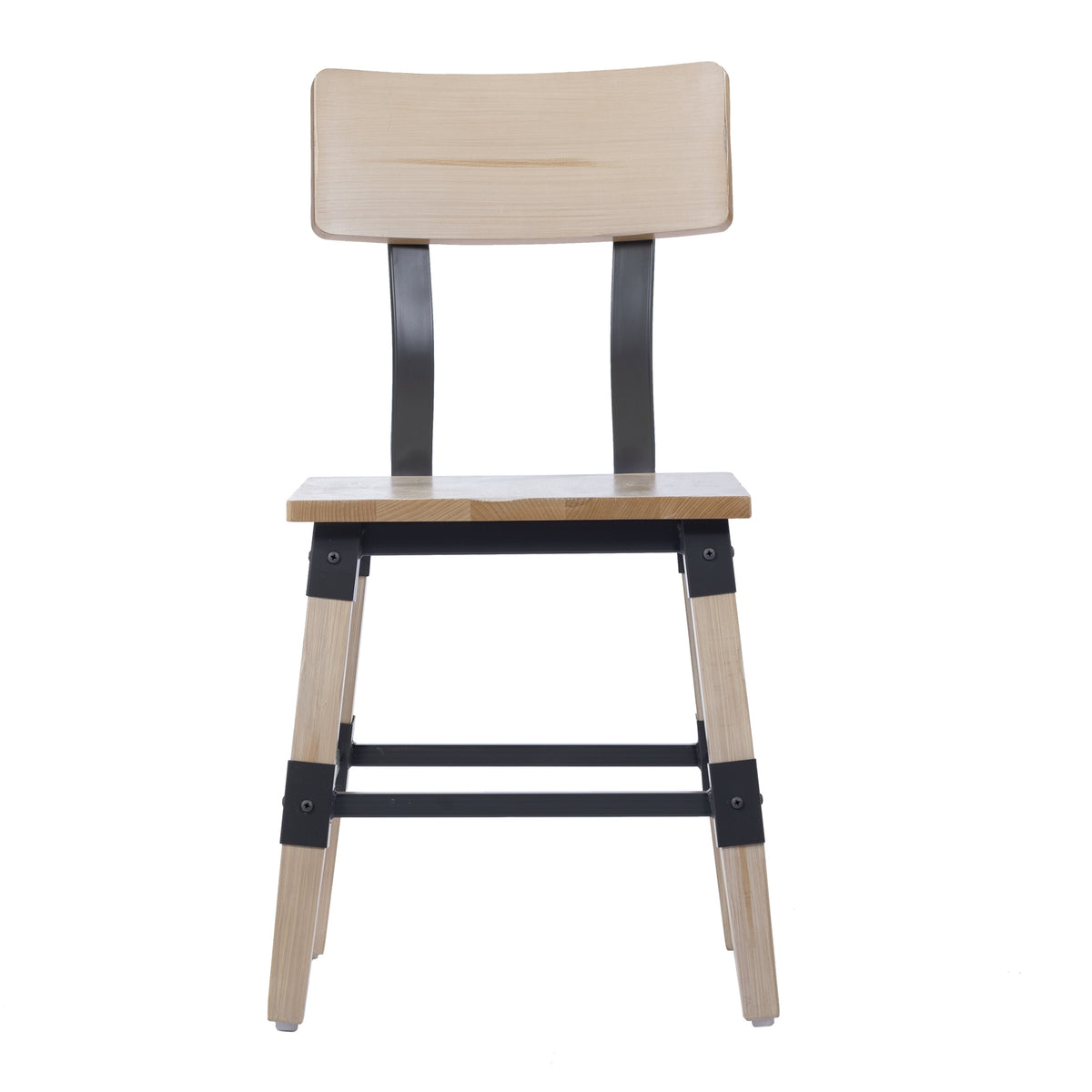 2 Pack Rustic Antique Industrial Wood Dining Chair