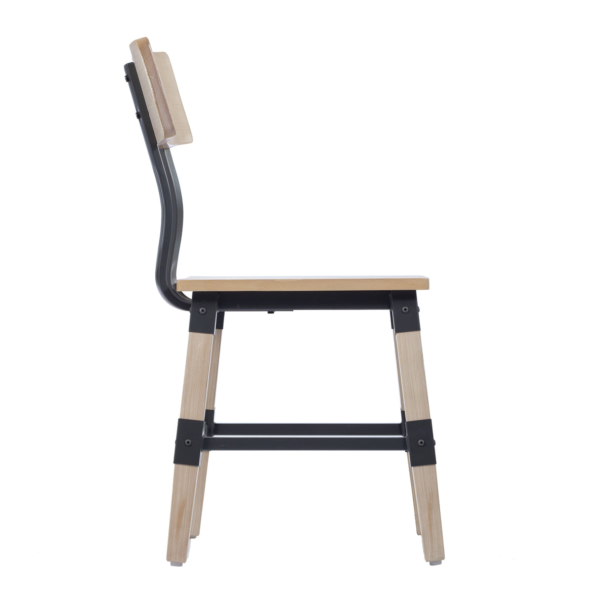 2 Pack Rustic Antique Industrial Wood Dining Chair