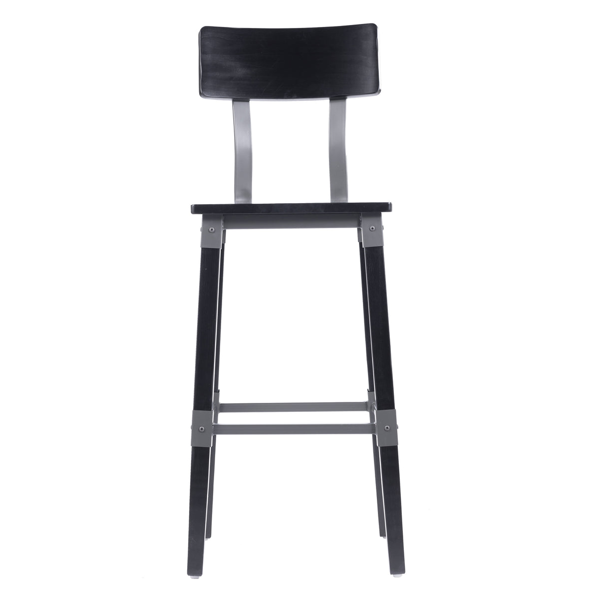 2 Pack Rustic Antique Industrial Wood Dining Barstool