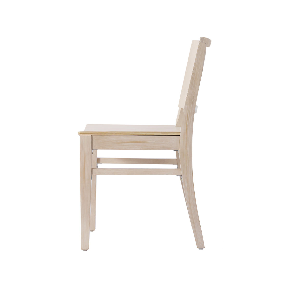 2 Pack Naples Commercial Grade Solid Wood Dining Chairs with Curved Backrests