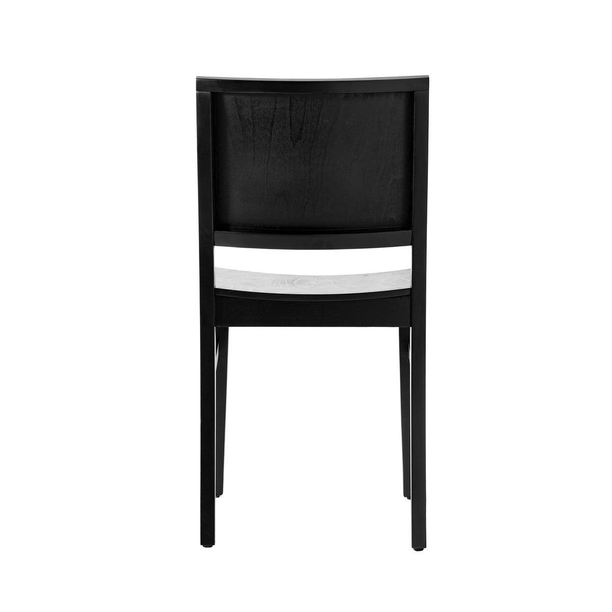 2 Pack Naples Commercial Grade Solid Wood Dining Chairs with Curved Backrests