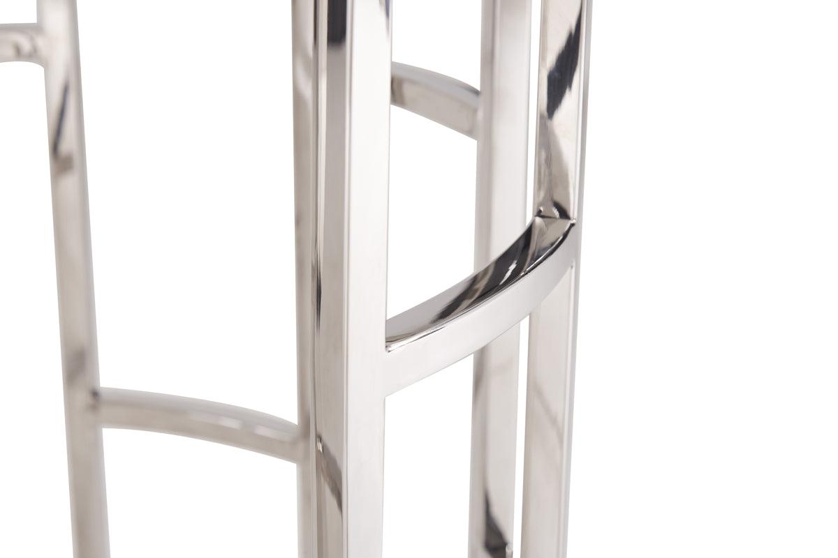 Modrest Silvan Modern Marble Stainless Steel Coffee Table