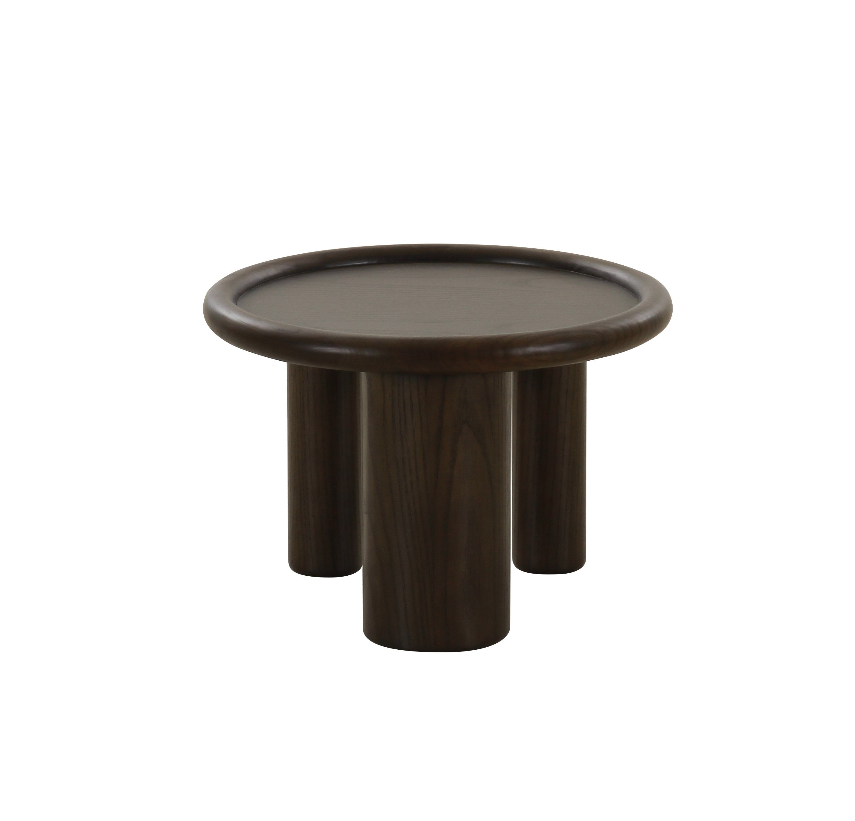 Modrest Strauss - Contemporary Ash Round End Table-End Table-VIG-Wall2Wall Furnishings