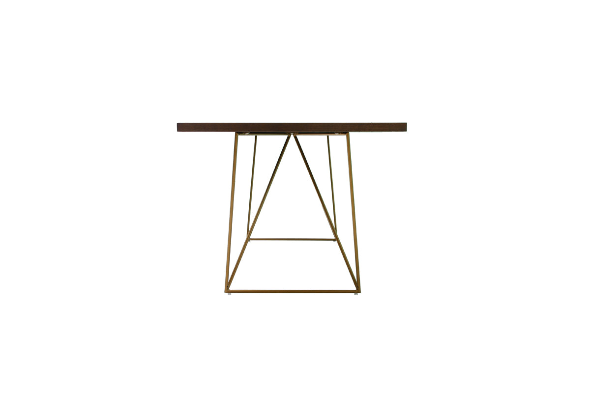 Marcia Mid-Century Tobacco & Antique Dining Table