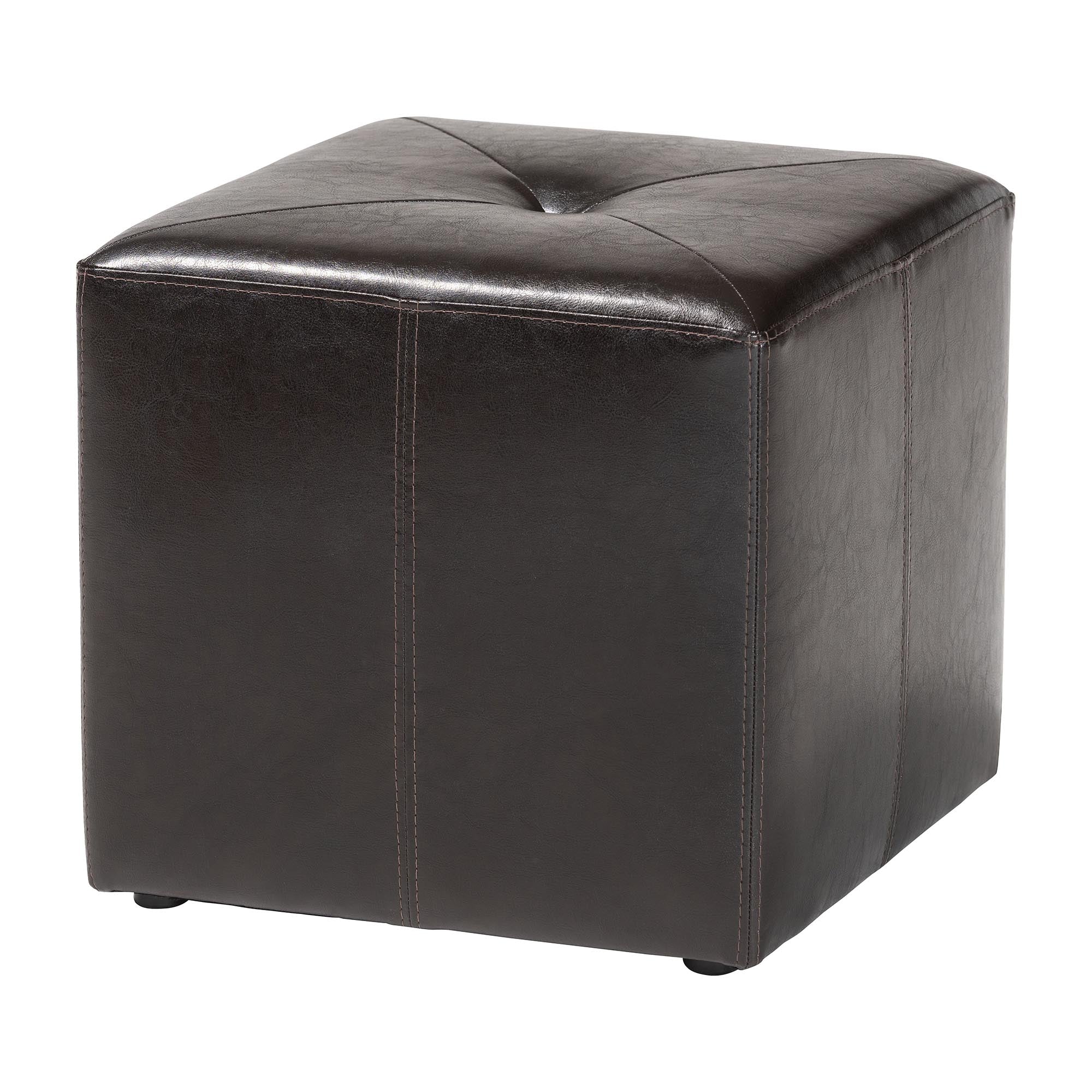 Aric Bonded Leather Ottoman
