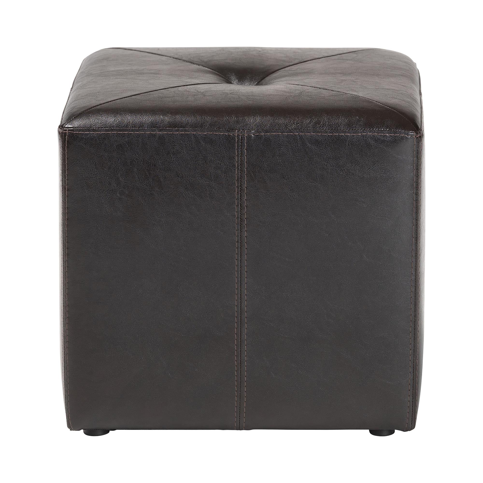 Aric Bonded Leather Ottoman