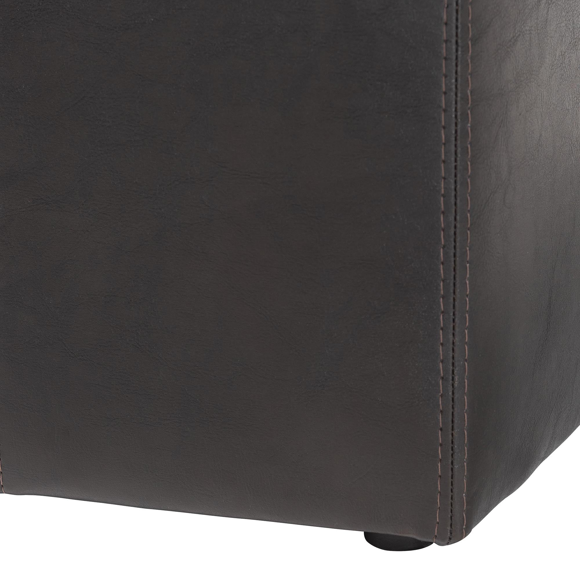 Aric Bonded Leather Ottoman