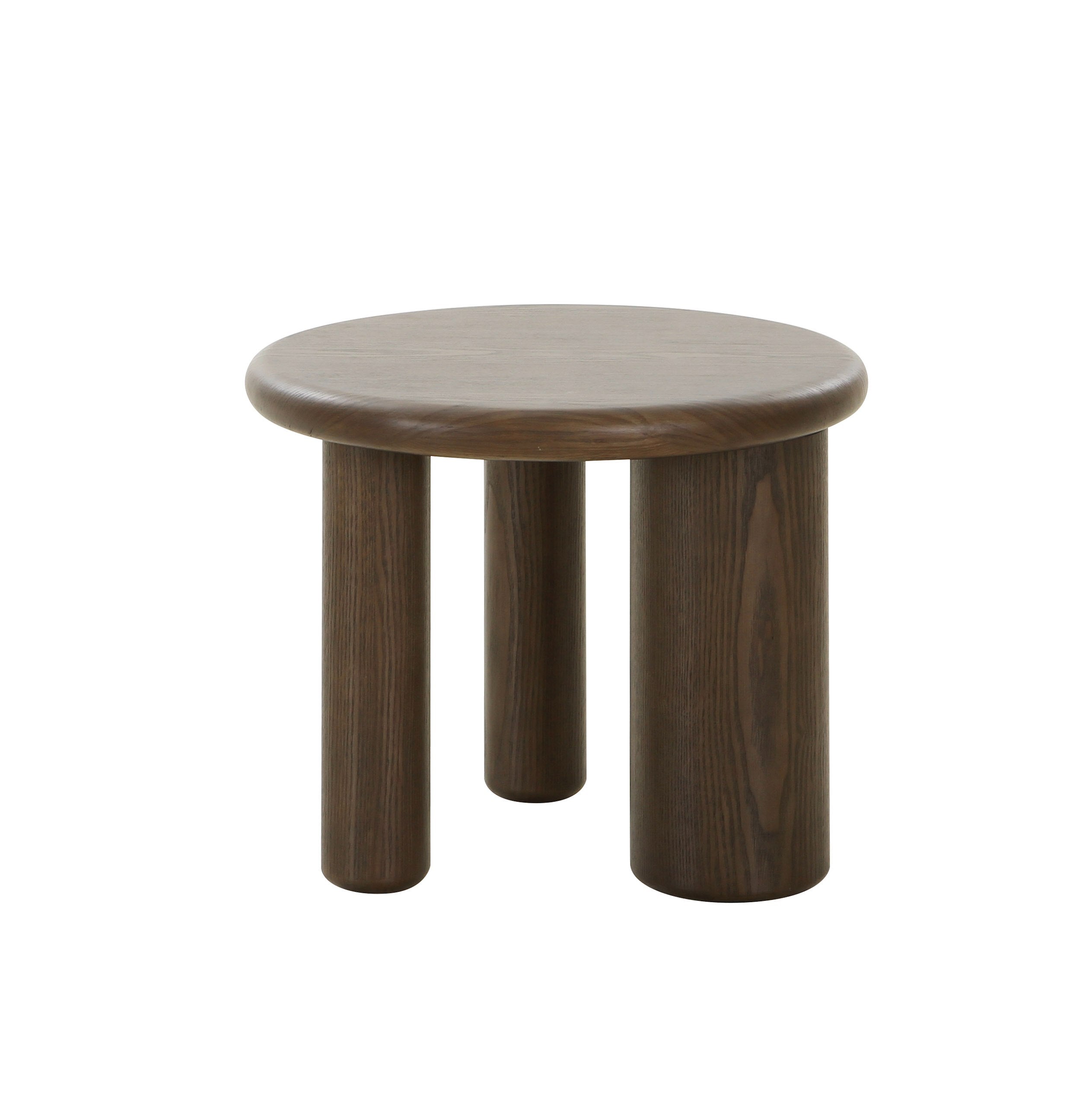 Modrest Strauss - Contemporary Ash Round Tall End Table-End Table-VIG-Wall2Wall Furnishings