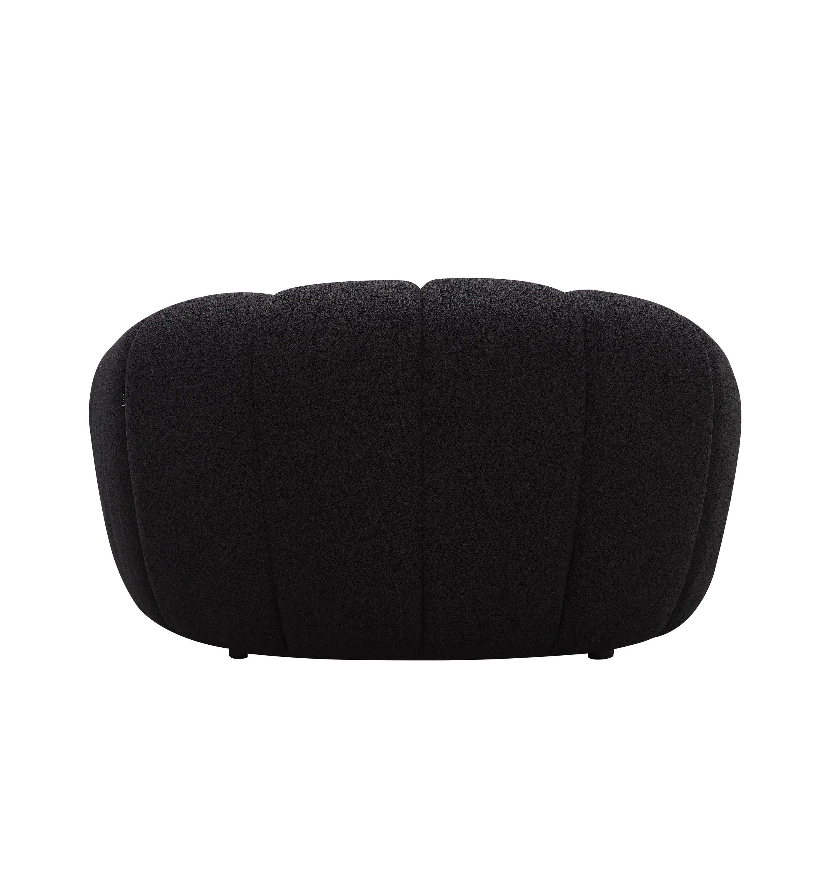 Divani Casa Yolonda Modern Curved Fabric Chair