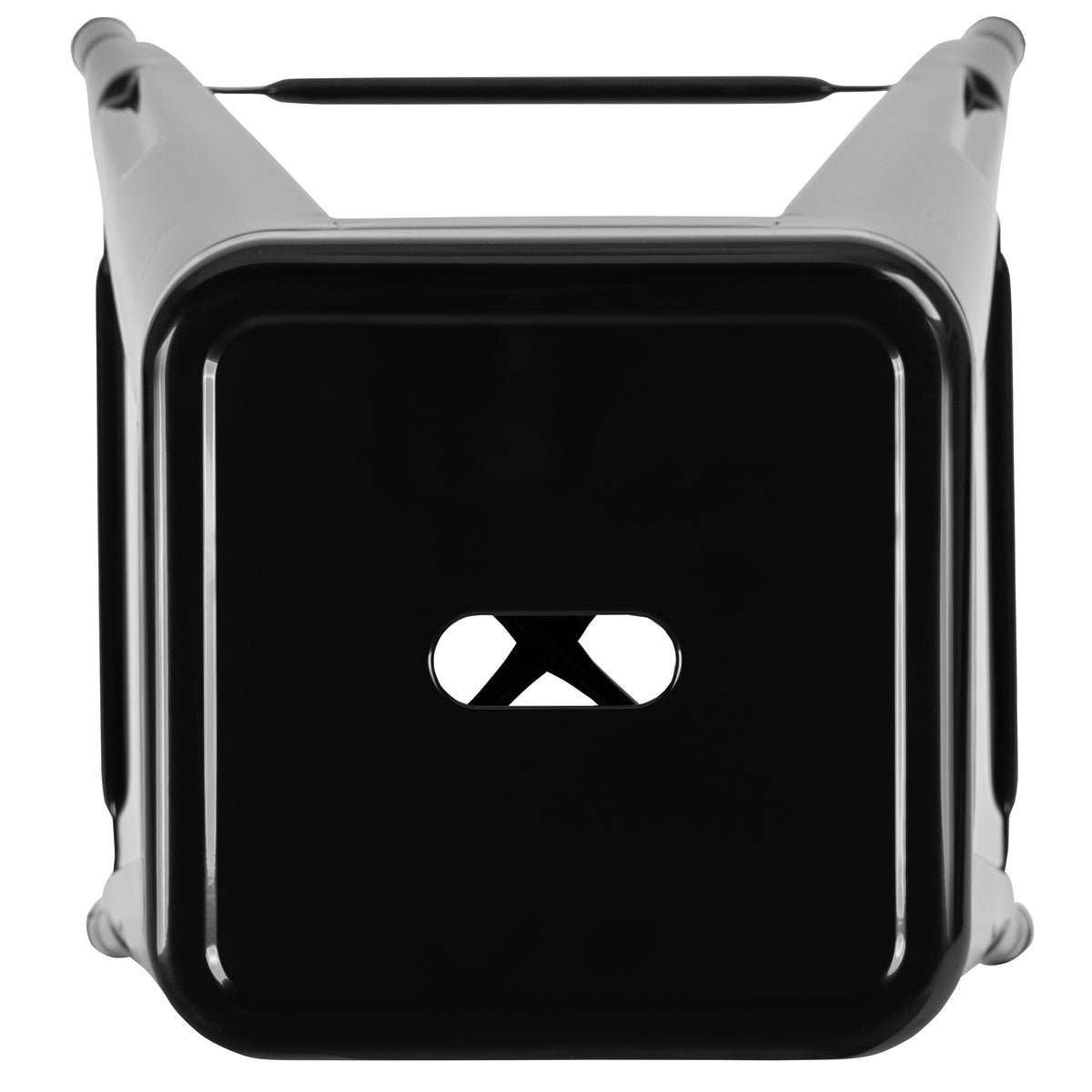24" High Metal Counter-Height, Indoor Bar Stool - Stackable Set of 4