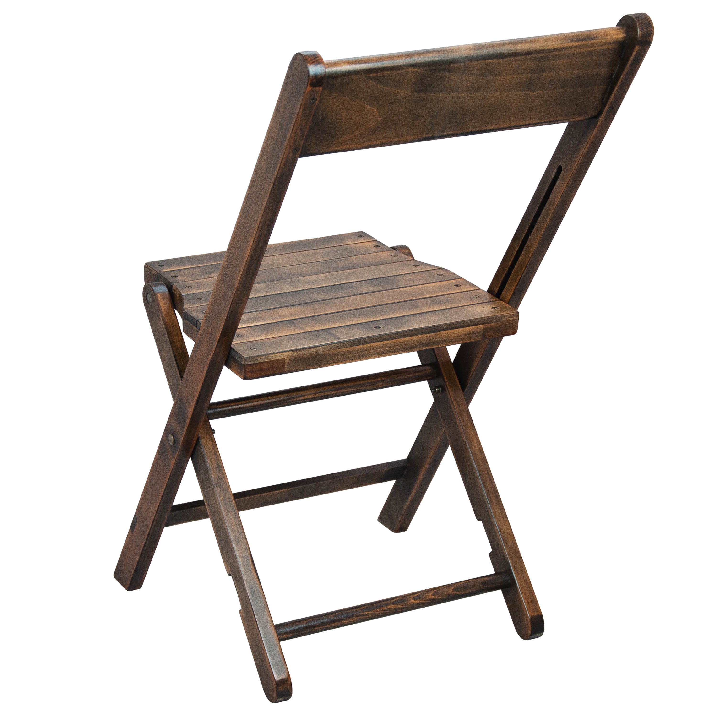 Natalie Commercial Wooden Folding Chair with Slatted Seat and Beechwood Frame, No Assembly Required-Folding Chair-Flash Furniture-Wall2Wall Furnishings
