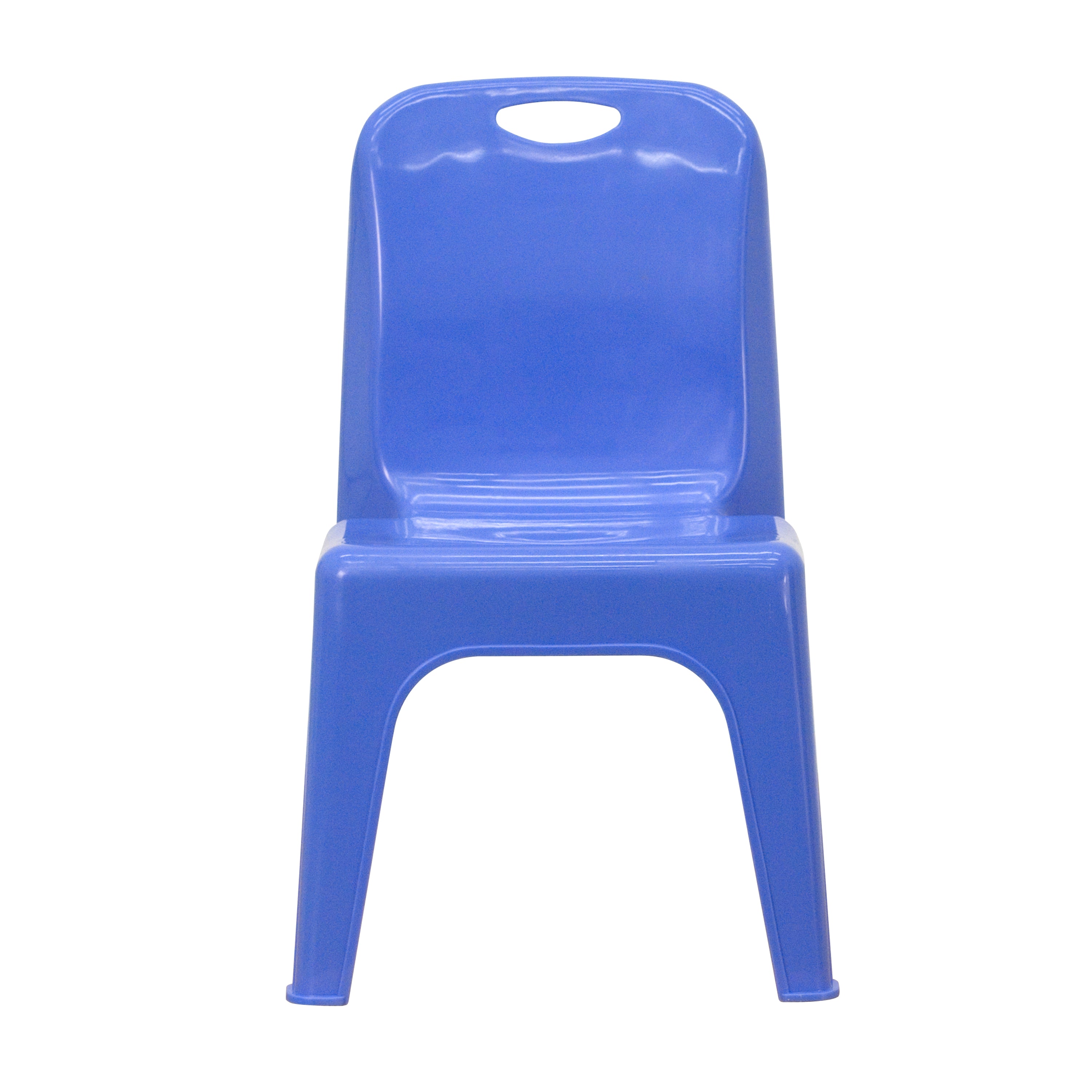 4 Pack Plastic Stackable School Chair with Carrying Handle and 11'' Seat Height-Plastic Stack Chair-Flash Furniture-Wall2Wall Furnishings