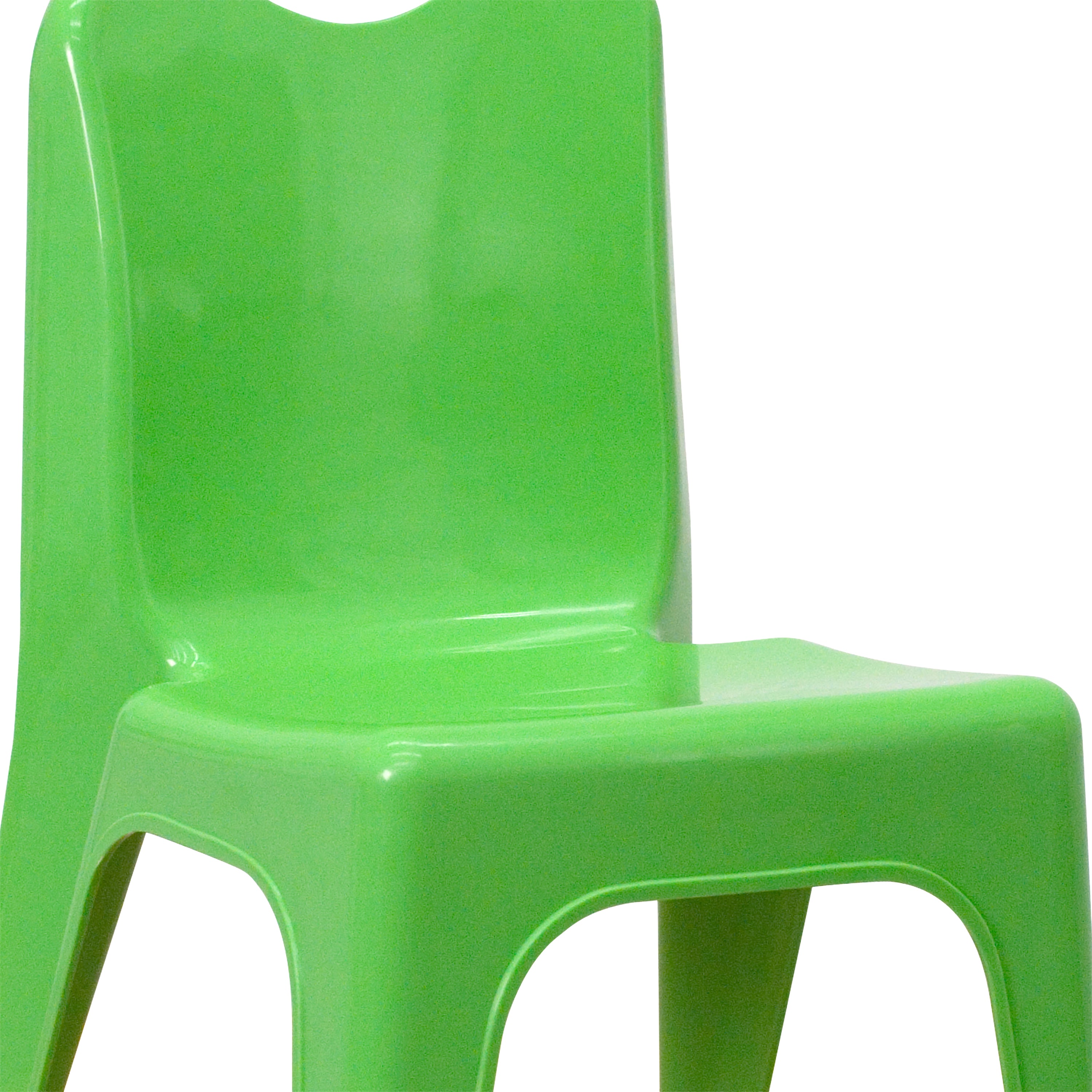 4 Pack Plastic Stackable School Chair with Carrying Handle and 11'' Seat Height-Plastic Stack Chair-Flash Furniture-Wall2Wall Furnishings