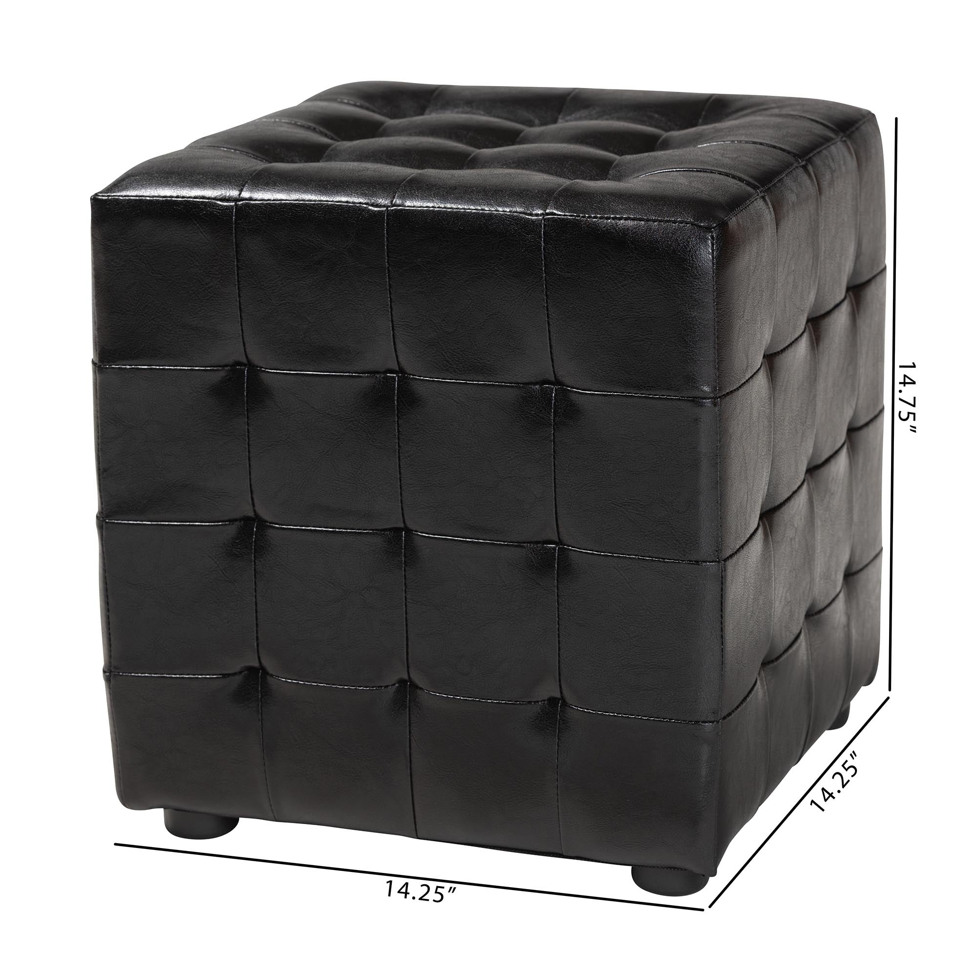 Siskal Modern Cube Ottoman (Set of 2)