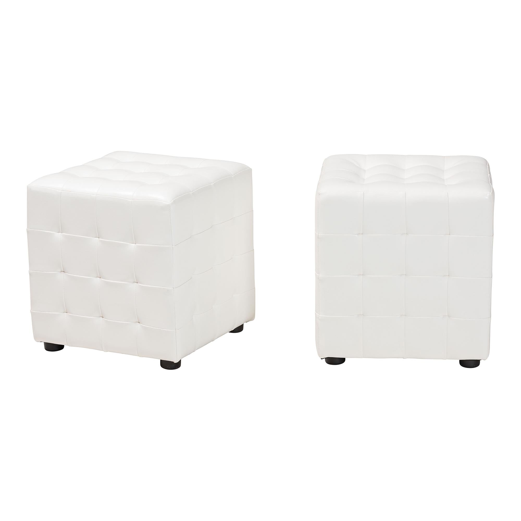 Siskal Modern Cube Ottoman (Set of 2)