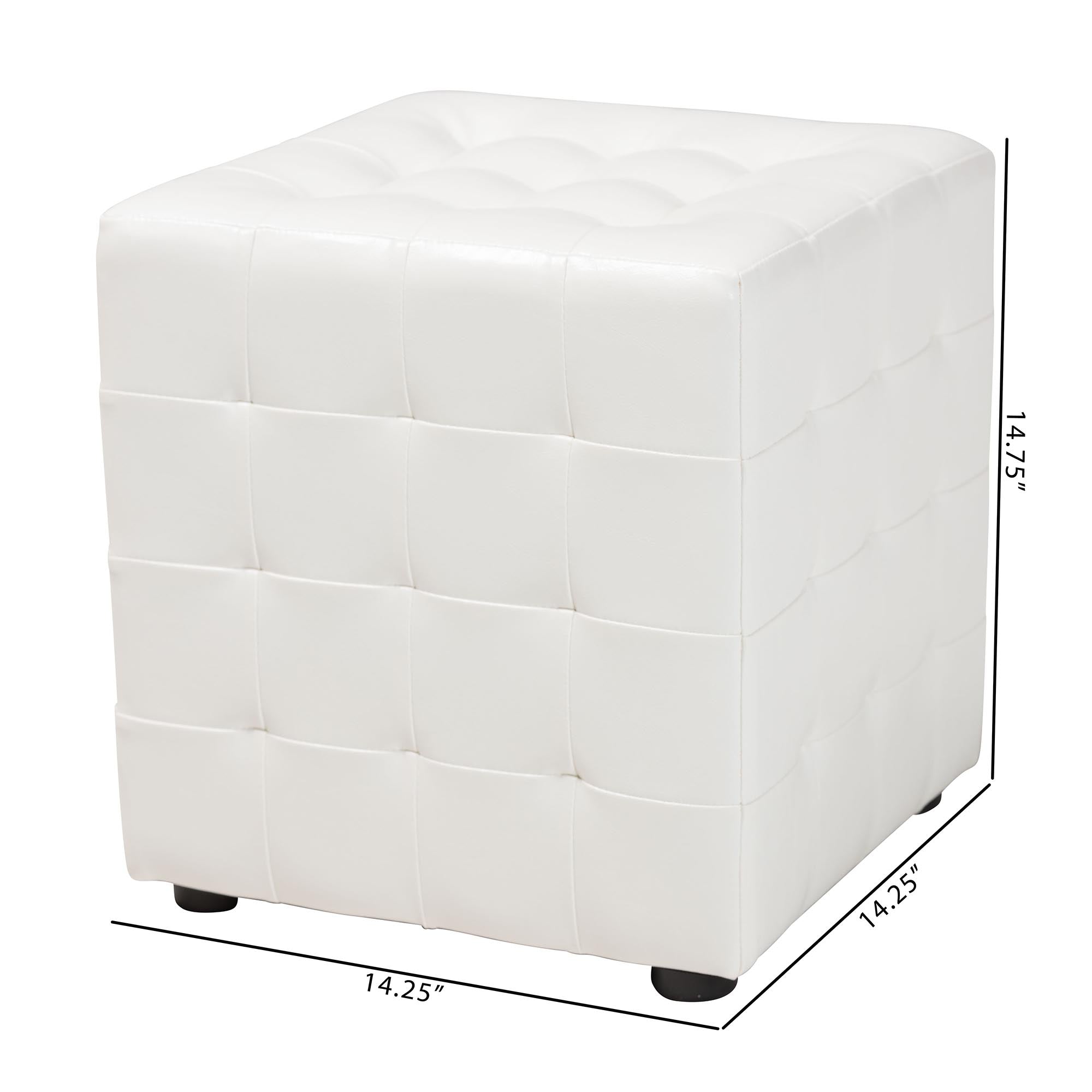 Siskal Modern Cube Ottoman (Set of 2)