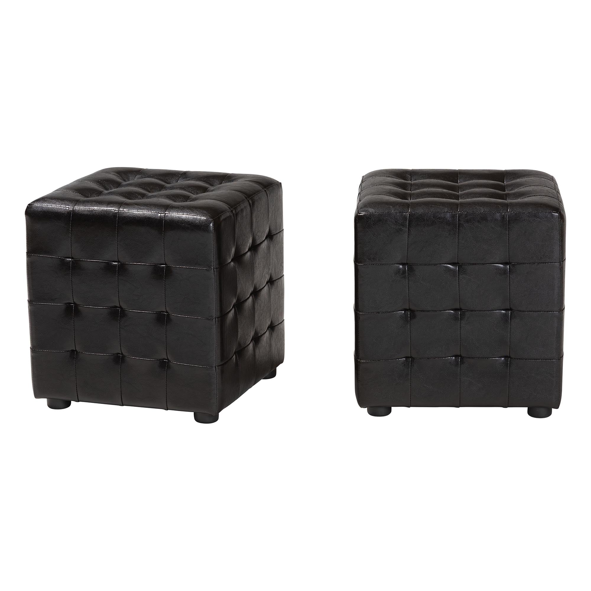 Siskal Modern Cube Ottoman (Set of 2)