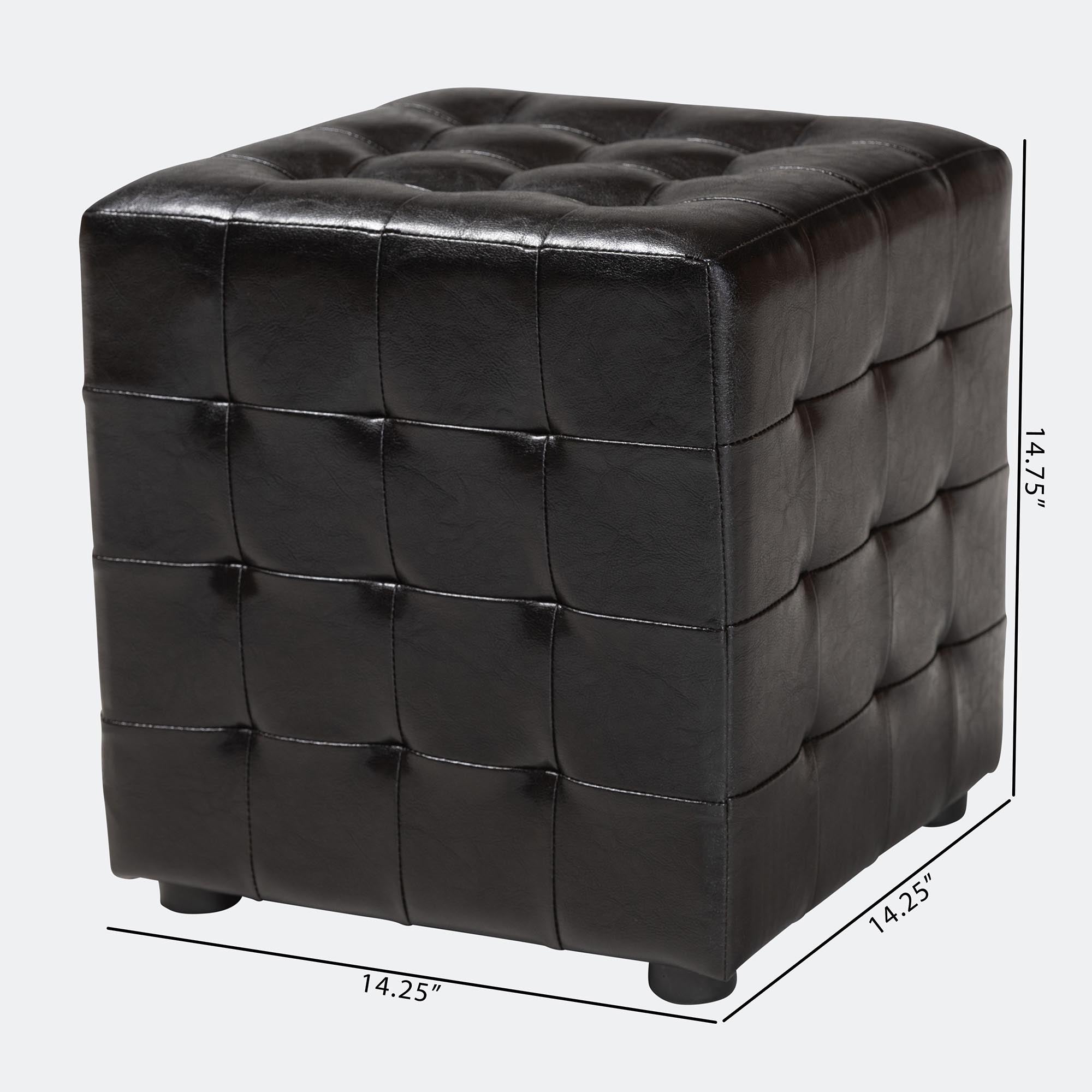 Siskal Modern Cube Ottoman (Set of 2)