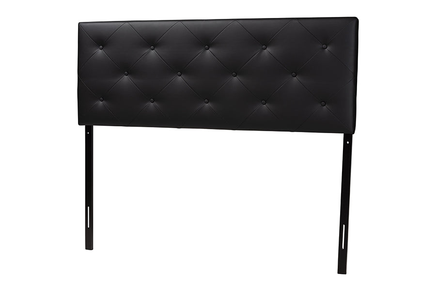 Baltimore Modern and Contemporary Faux Leather Upholstered Headboard