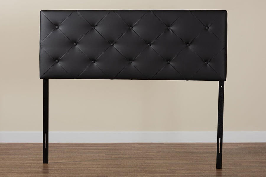 Baltimore Modern and Contemporary Faux Leather Upholstered Headboard