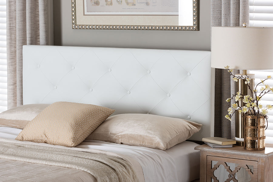 Baltimore Modern and Contemporary Faux Leather Upholstered Headboard