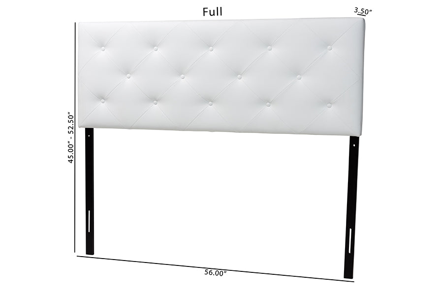 Baltimore Modern and Contemporary Faux Leather Upholstered Headboard