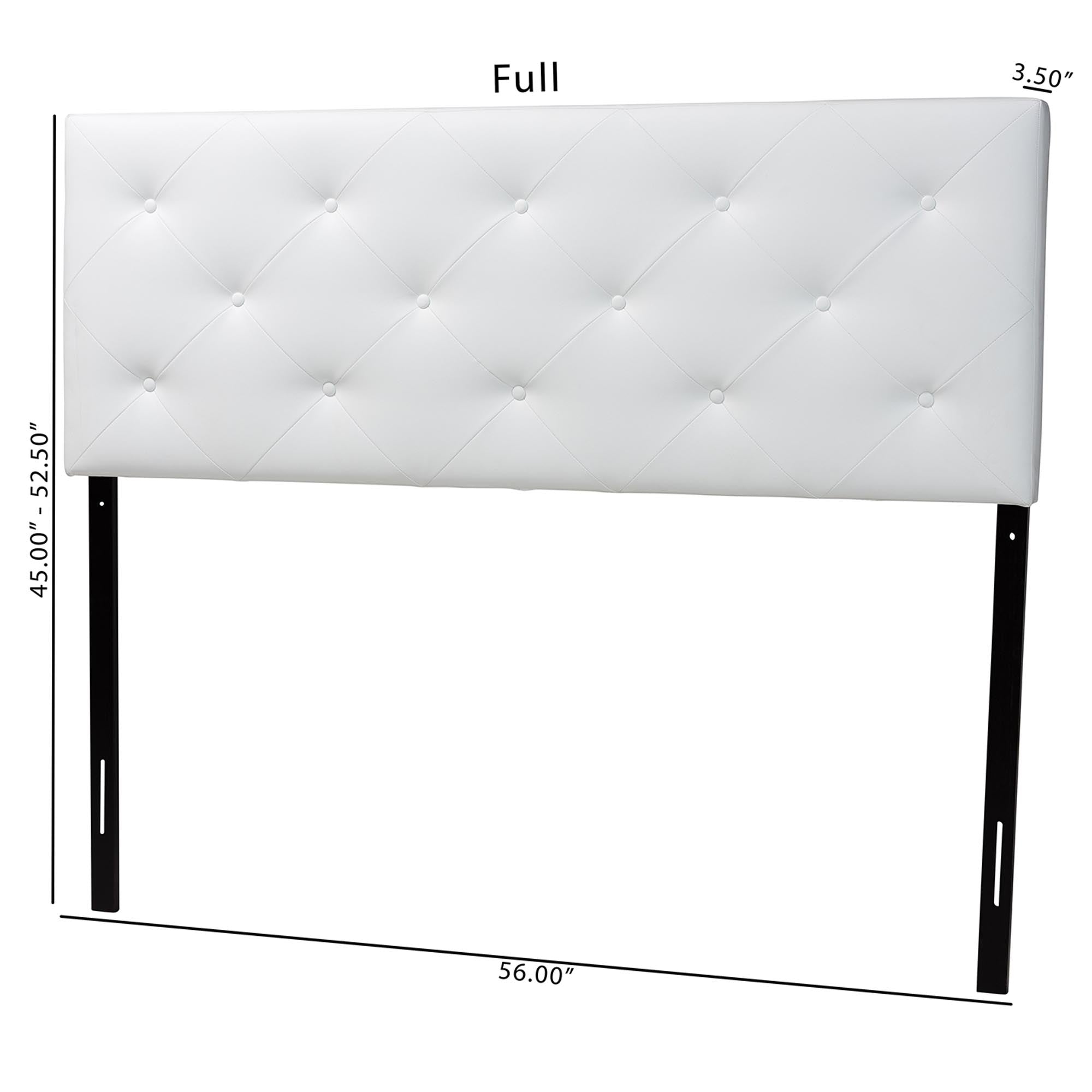 Baltimore Modern and Contemporary Faux Leather Upholstered Headboard
