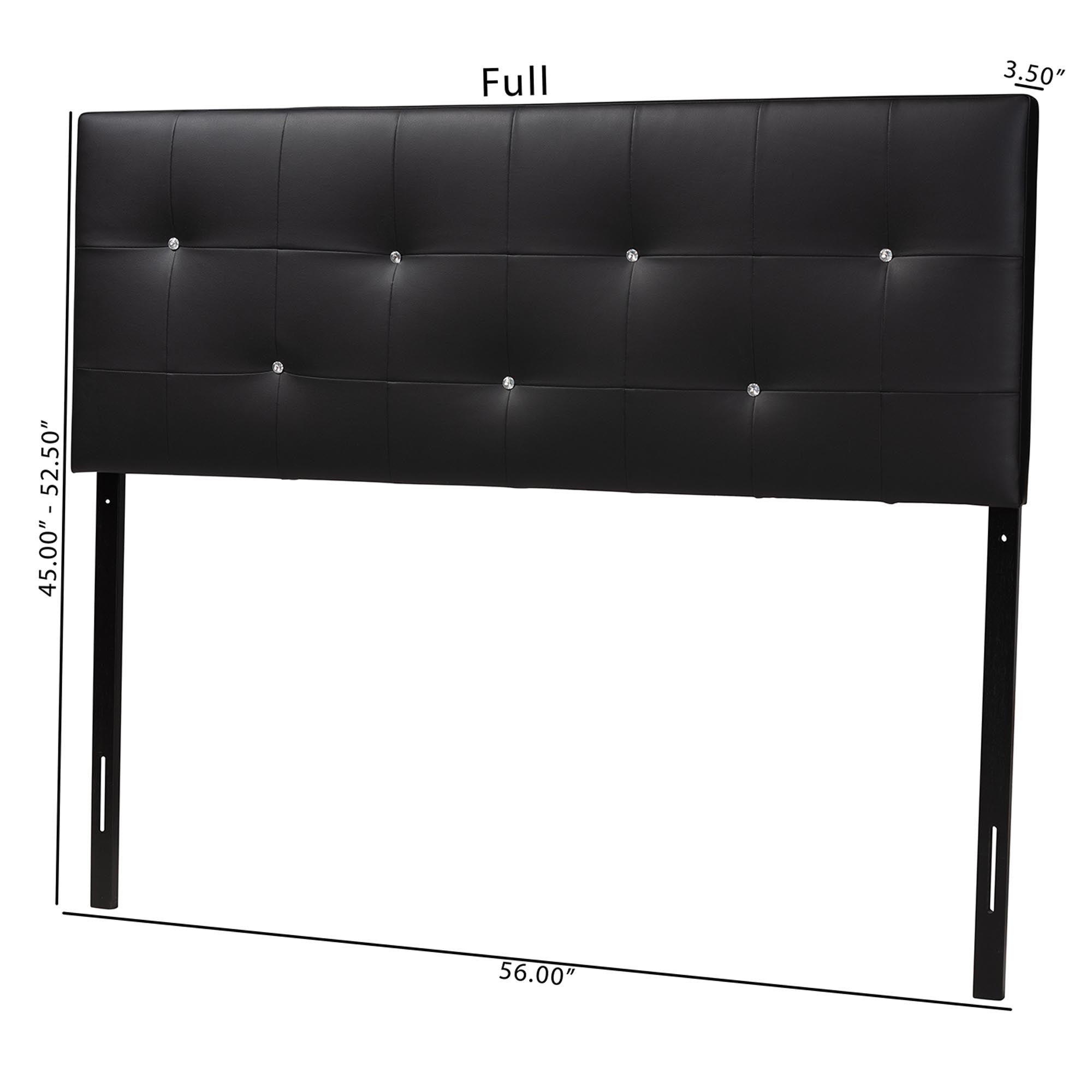 Dalini Modern and Contemporary Faux Leather Headboard