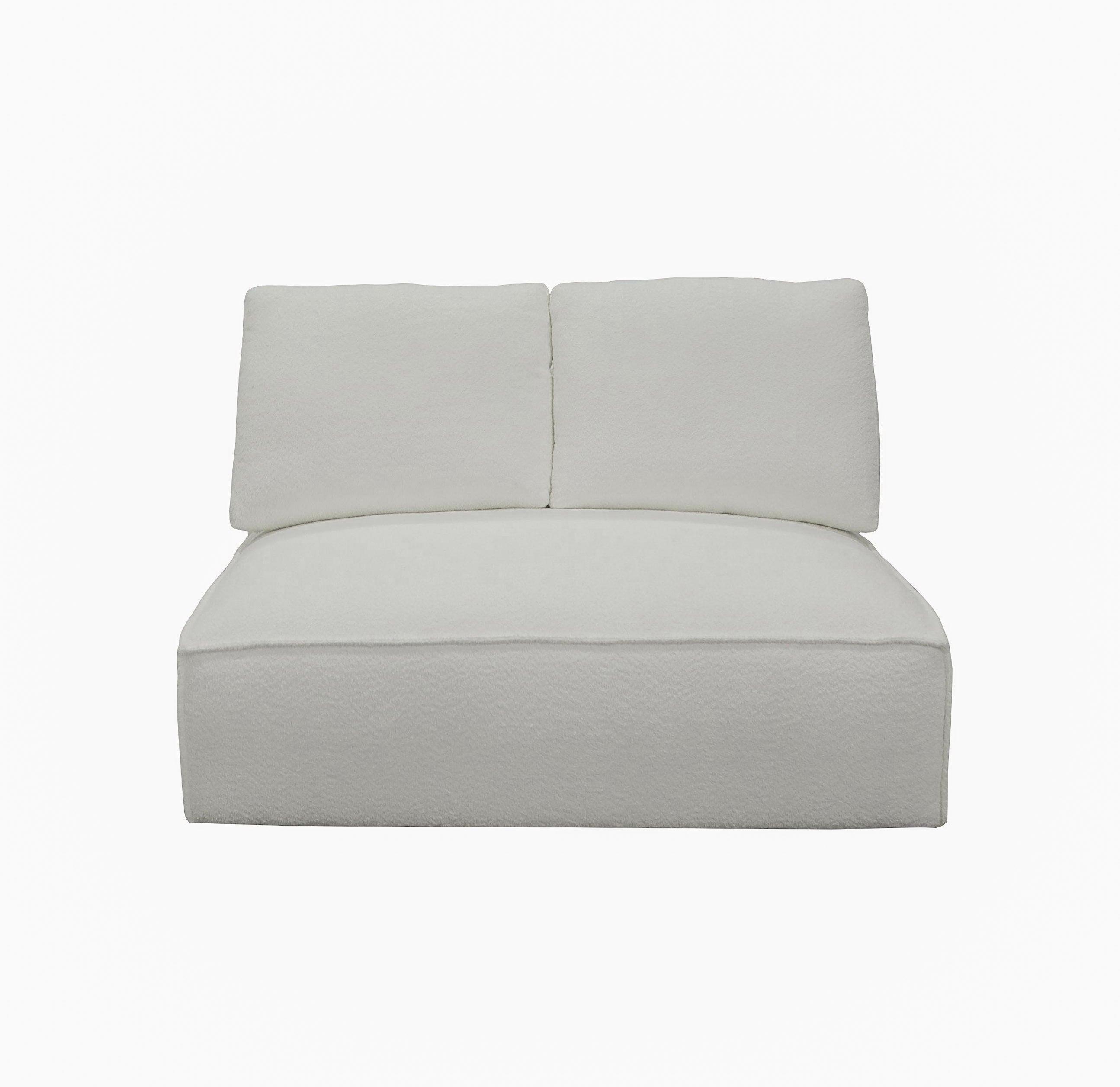Divani Casa Lulu Modern Fabric Modular Sectional Sofa w/ Right Facing Chaise