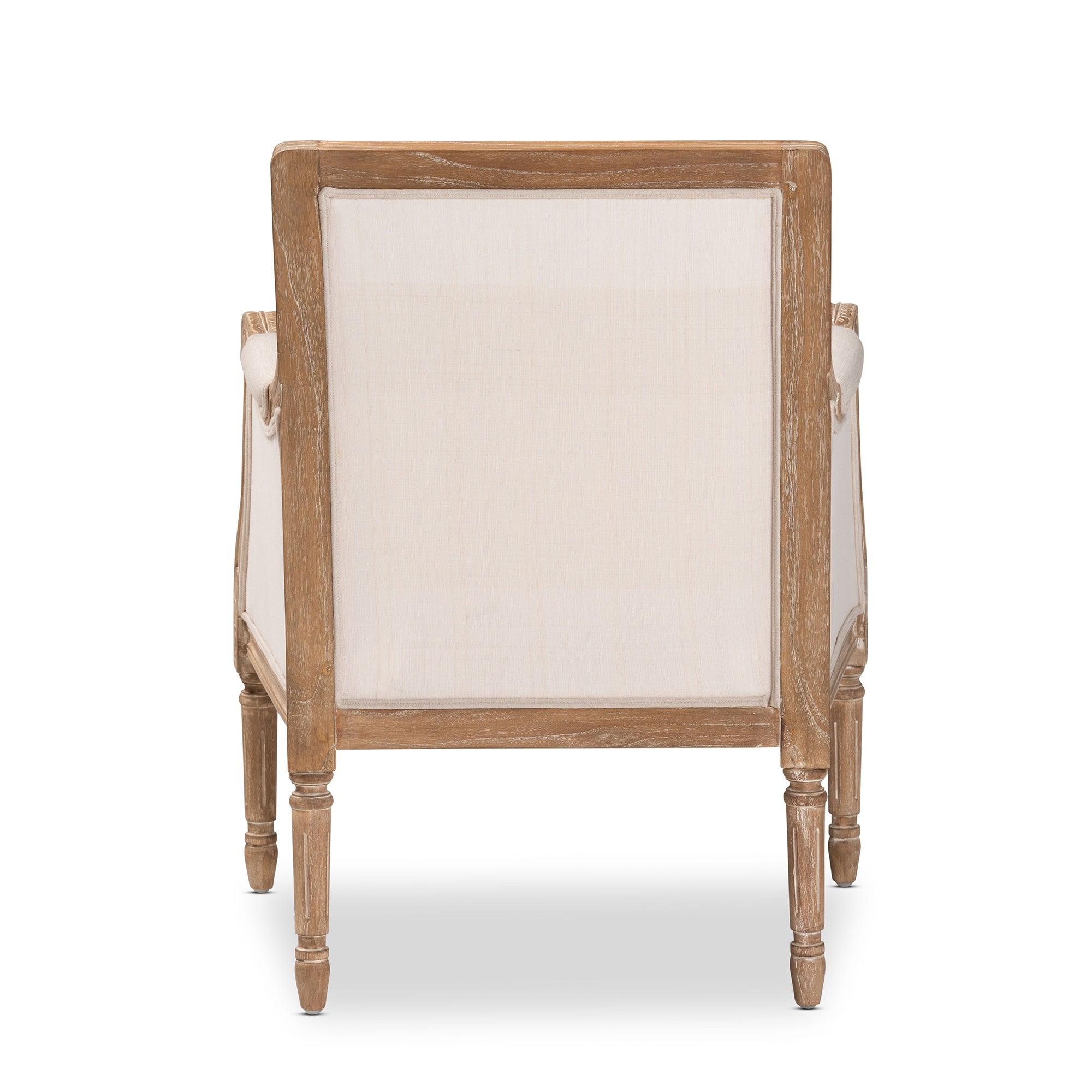 Light Beige/Natural mindi wood frame with Baxton