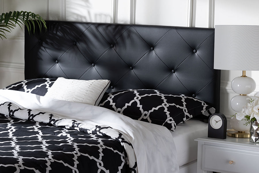 Baltimore Modern and Contemporary Faux Leather Upholstered Headboard