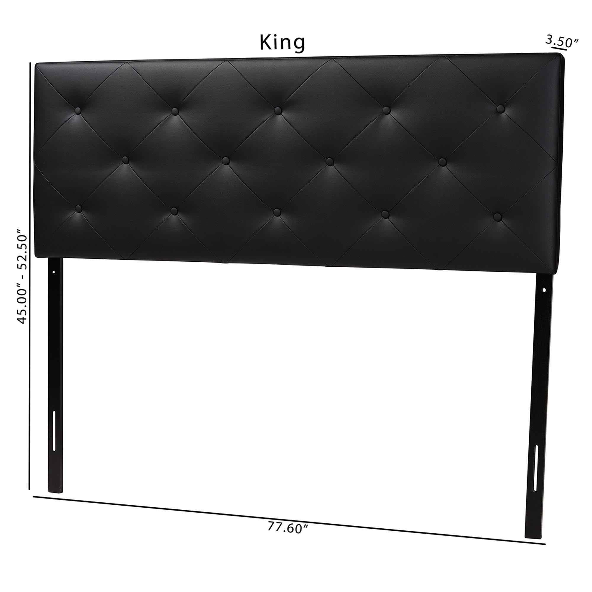 Baltimore Modern and Contemporary Faux Leather Upholstered Headboard