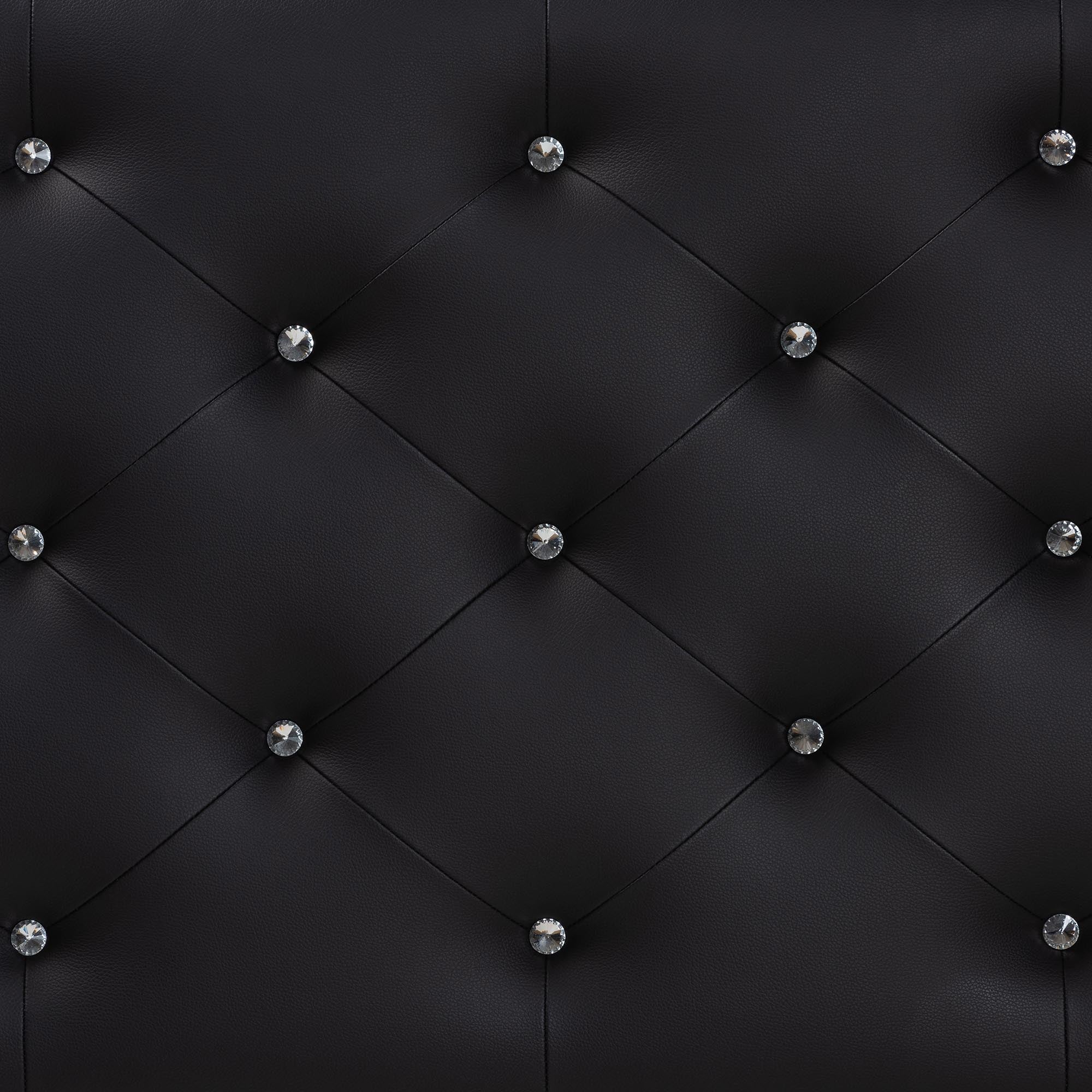 Viviana Modern and Contemporary Faux Leather Upholstered Button-Tufted Headboard