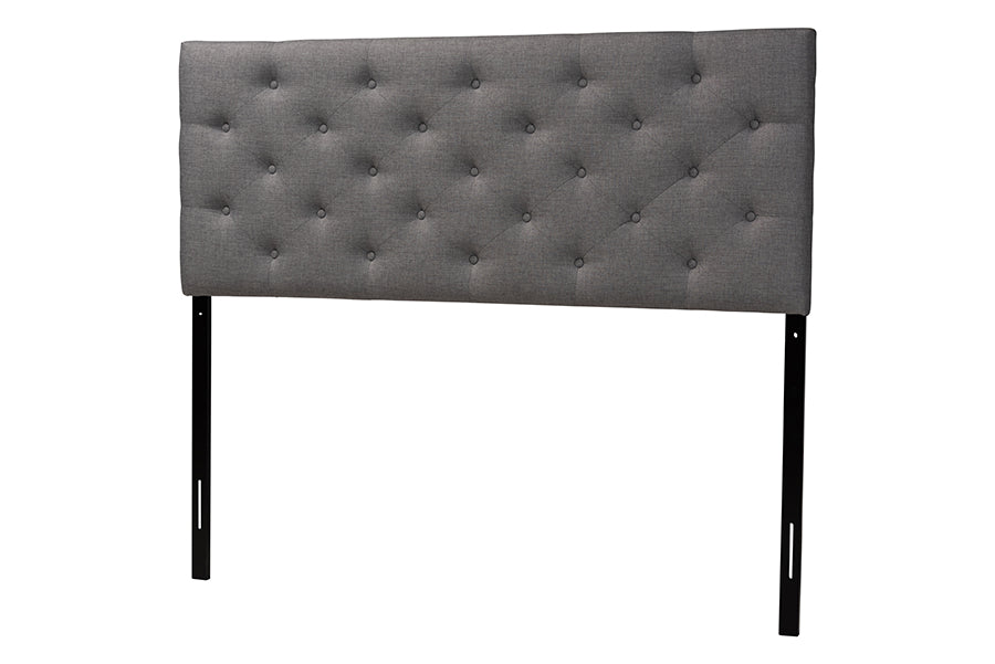 Viviana Modern and Contemporary Fabric Upholstered Button-Tufted Headboard