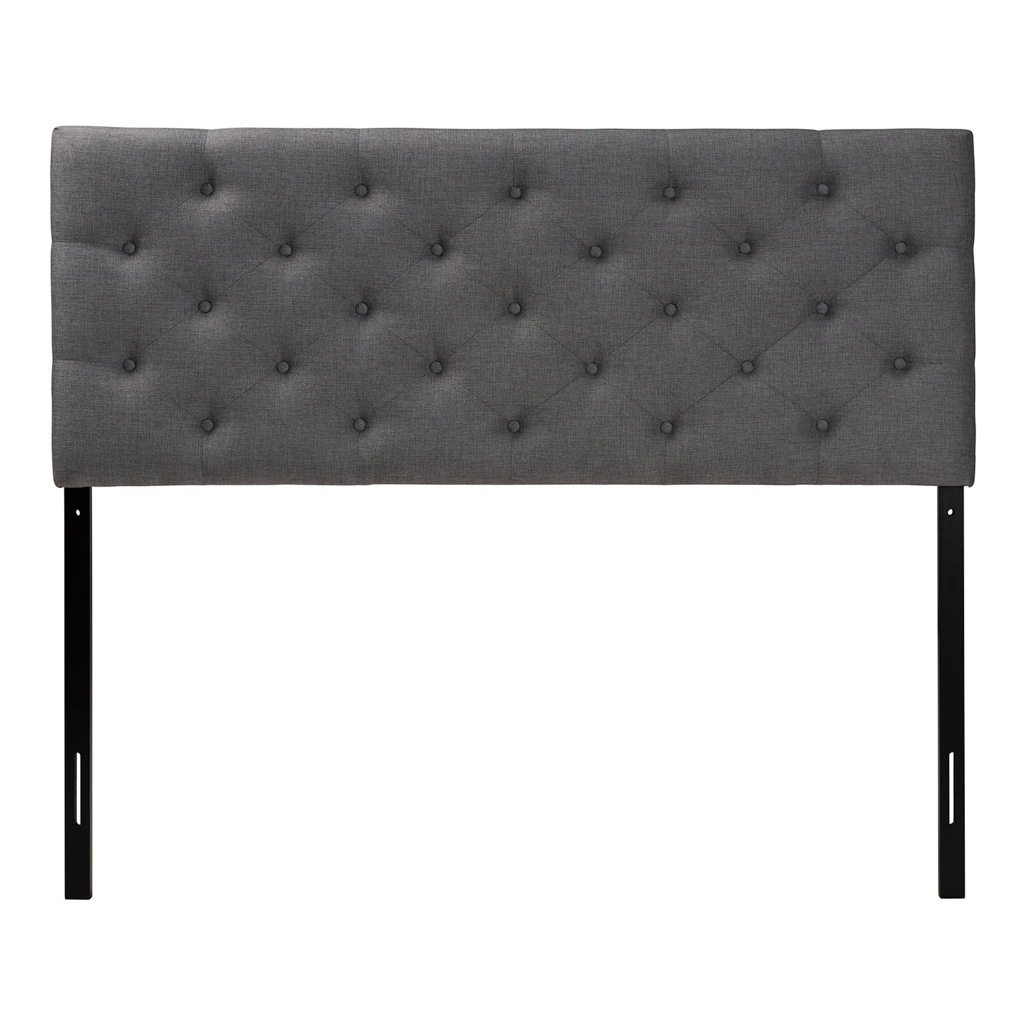 Viviana Modern and Contemporary Fabric Upholstered Button-Tufted Headboard