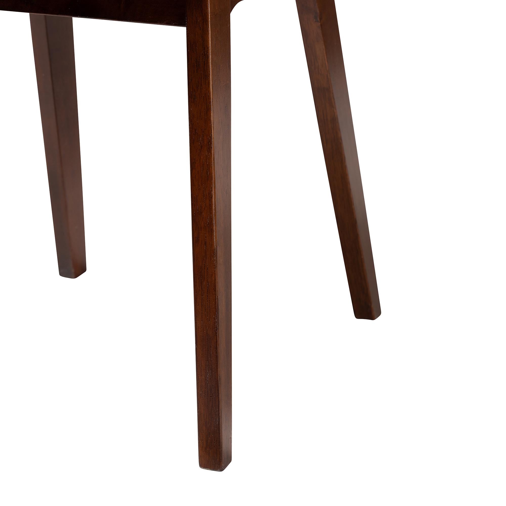 Elsa Mid-century Modern Scandinavian Style Dark Bent Wood Dining Chair (Set of 2)