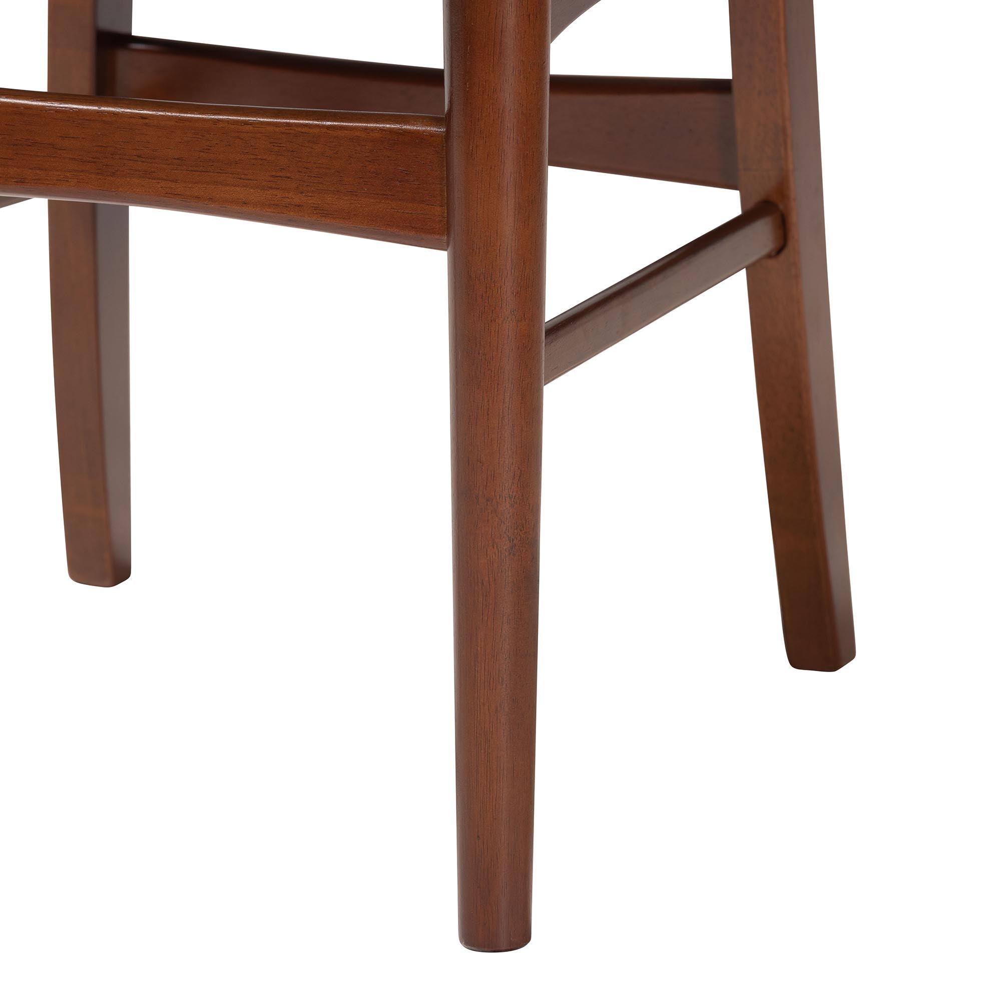 Netherlands Mid-century Modern Scandinavian Style Dark Bent Wood Dining Side Chair (Set of 2)
