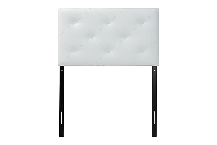 Baltimore Modern and Contemporary Faux Leather Upholstered Headboard