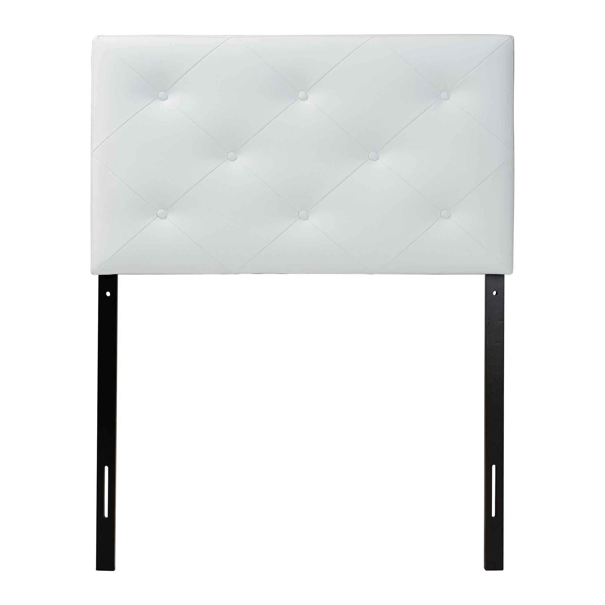 Baltimore Modern and Contemporary Faux Leather Upholstered Headboard